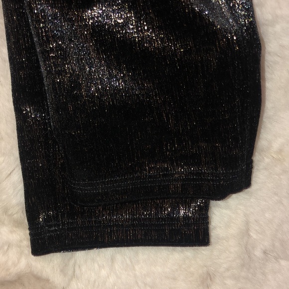 NWOT Spanx Black & Gold Shine Leggings size small - Picture 7 of 8